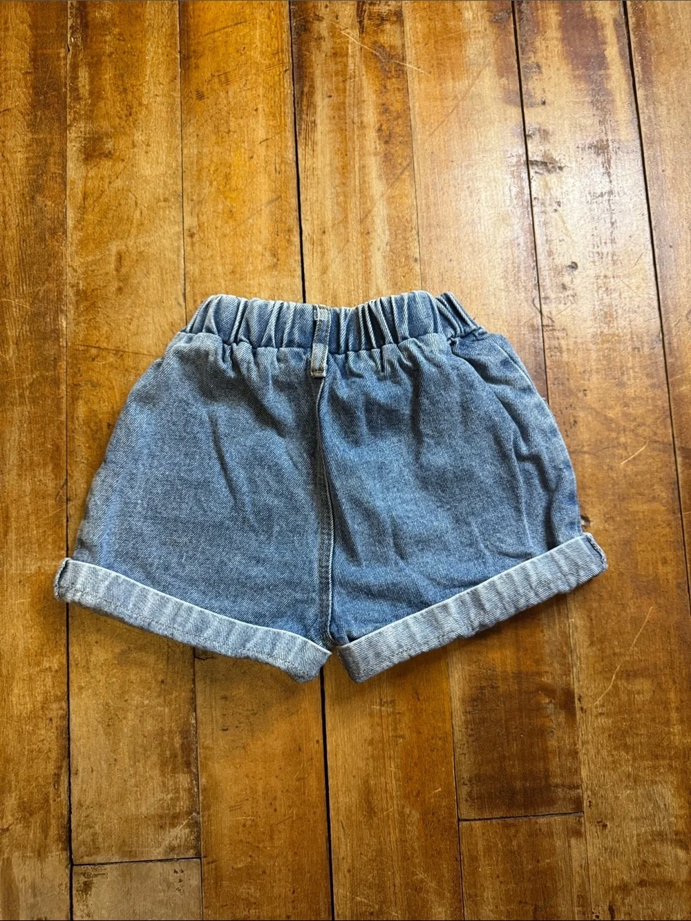 Denim Shorts size 3 to 4 years 100cm Daisy Shorts distressed 90s Y2K